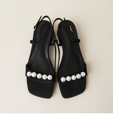 パールライクビジュー サンダル30↑