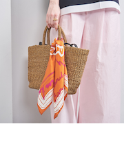 ＜manipuri＞SILK 65×65 スカーフ 25SS