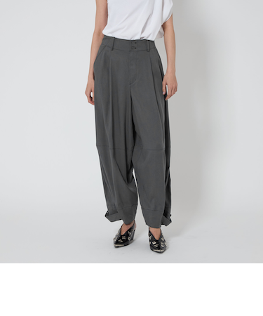 <ASTRAET>スソタブ バレル ワイドパンツ