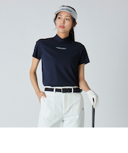 ウィメンズ カノコ ハイネック ポロシャツ