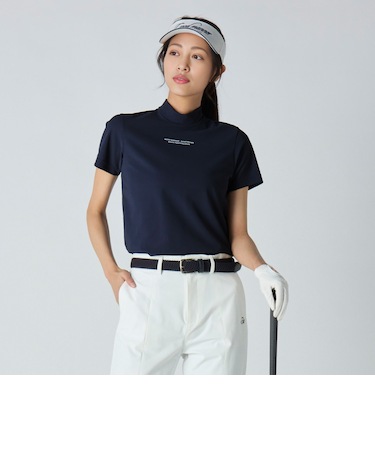 ウィメンズ カノコ ハイネック ポロシャツ