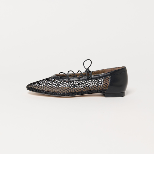 Nメッシュレースアップ フラット10↑