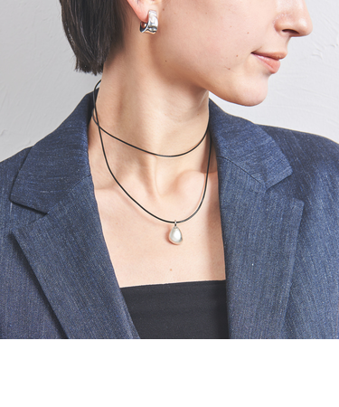 ビーンシェイプ コードネックレス