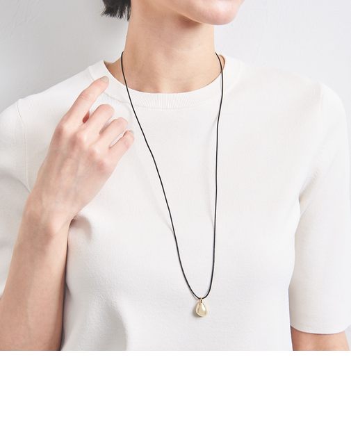 ビーンシェイプ コードネックレス