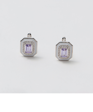 3カラー スクエア ピアス