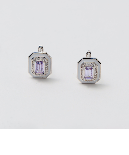 3カラー スクエア ピアス