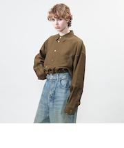 ＜ASTRAET＞スソゴム クロップドブラウス