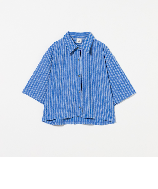 ＜6(ROKU)＞パイル ストライプ シャツ