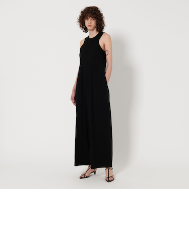 <6(ROKU)>コットン カットソー オールインワン