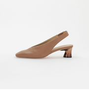 トランスルーセントヒールバックベルト パンプス45↑