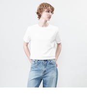 ＜ASTRAET＞テンジクxシフォン レイヤード Tシャツ