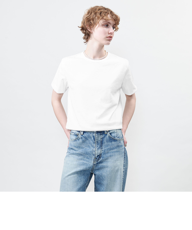 ＜ASTRAET＞テンジクxシフォン レイヤード Tシャツ