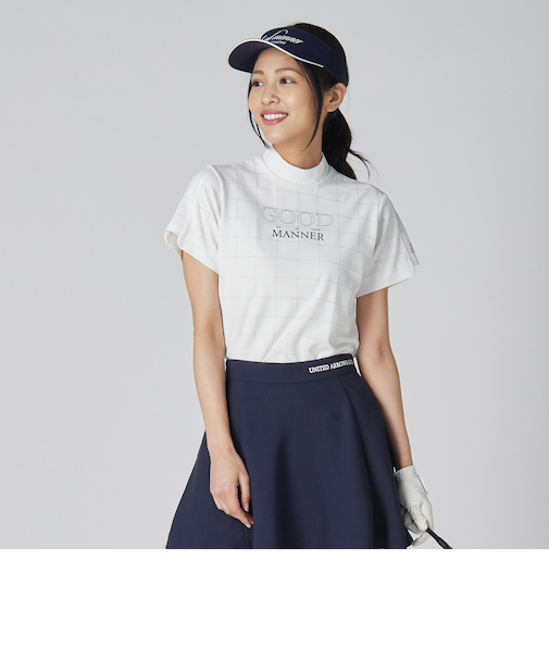 ウィメンズ プレイド ジャガード モックネック シャツ