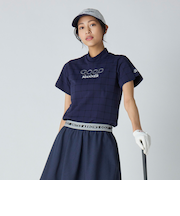 ウィメンズ プレイド ジャガード モックネック シャツ