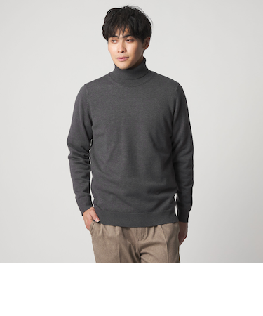 ハイゲージ テンジク タートルネックニット<A DAY IN THE LIFE>