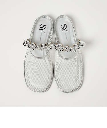 ＜SY＞フィッシュネットスタッズ フラット10●↑