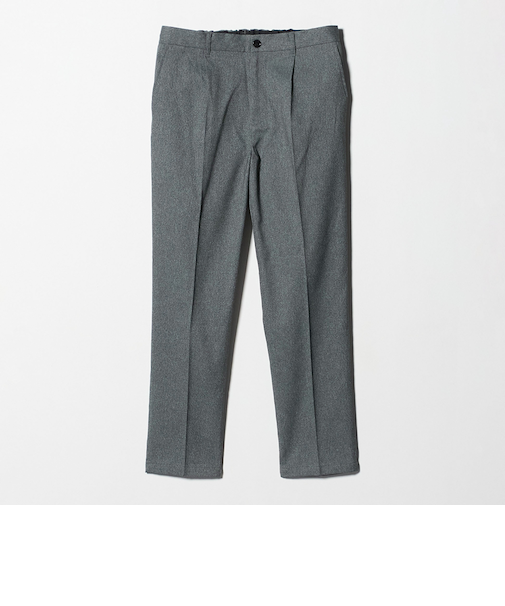 裏起毛 メランジ 1プリーツ イージーパンツ<A DAY IN THE LIFE>