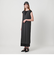 ＜ASTRAET＞テンジクxシフォン レイヤード ワンピース