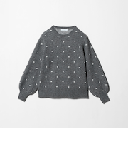 ダブルジャガード ドット ニット ‐ウォッシャブル‐＜A DAY IN THE LIFE＞