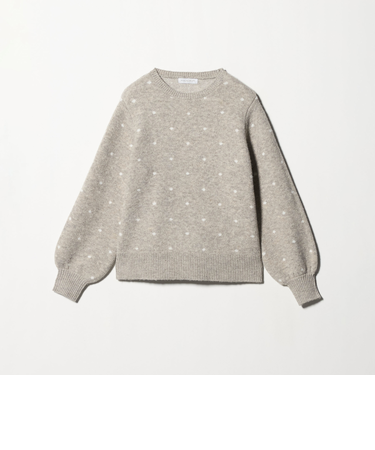 ダブルジャガード ドット ニット ‐ウォッシャブル‐＜A DAY IN THE LIFE＞