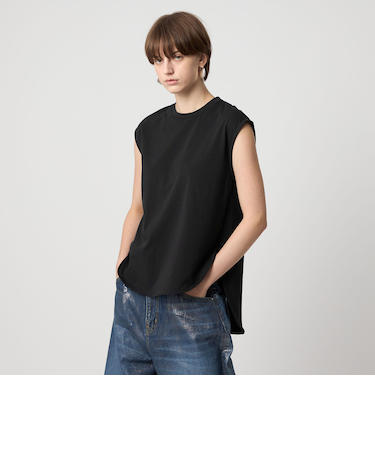 ＜ASTRAET＞テンジク クルーネック ノースリーブTシャツ