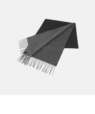 カシミヤブレンド リバーシブル ソリッドマフラー<A DAY IN THE LIFE>