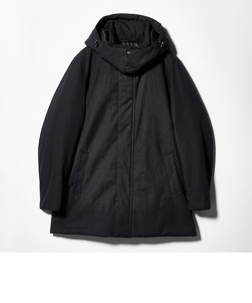【BLACK】中綿 ミドルステンカラージャケット-撥水-<A DAY IN THE LIFE> UNITED ARROWS LTD. OUTLET｜中綿 ミドルステンカラージャケット-撥水