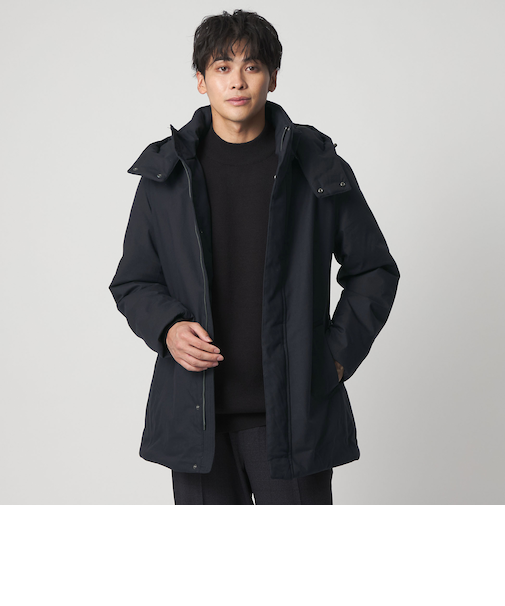 メランジ ミドル フードブルゾン-撥水-＜A DAY IN THE LIFE＞