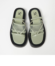 ＜SY＞ フィッシュネットスライド サンダル35↑