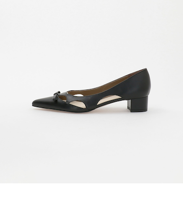 オープンアーチリボン パンプス35↑