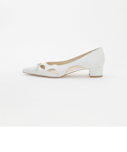 オープンアーチリボン パンプス35↑