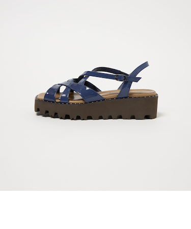 ミックスラインウェッジ サンダル45↑