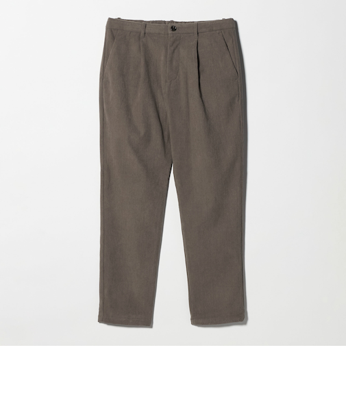 トリコット コーデュロイ 1プリーツ イージーパンツ-ストレッチ-＜A DAY IN THE LIFE＞