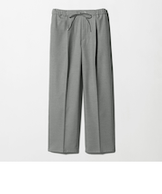 裏起毛 ピンヘッド イージ テーパードパンツ ‐ウォッシャブル‐＜A DAY IN THE LIFE＞