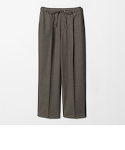 裏起毛 ピンヘッド イージ テーパードパンツ ‐ウォッシャブル‐＜A DAY IN THE LIFE＞