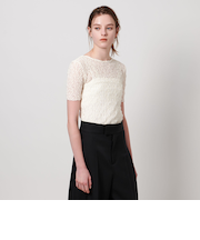 ＜ASTRAET＞ レース バックオープン カットソー