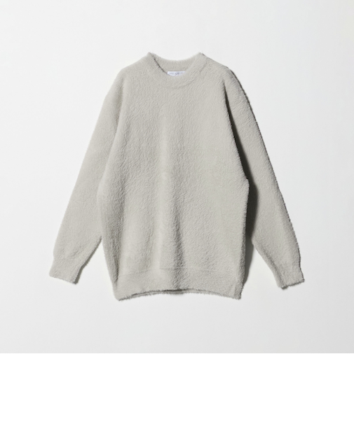 へアリー ダブルフェイス クルーネックニット-ウォッシャブル-＜A DAY IN THE LIFE＞