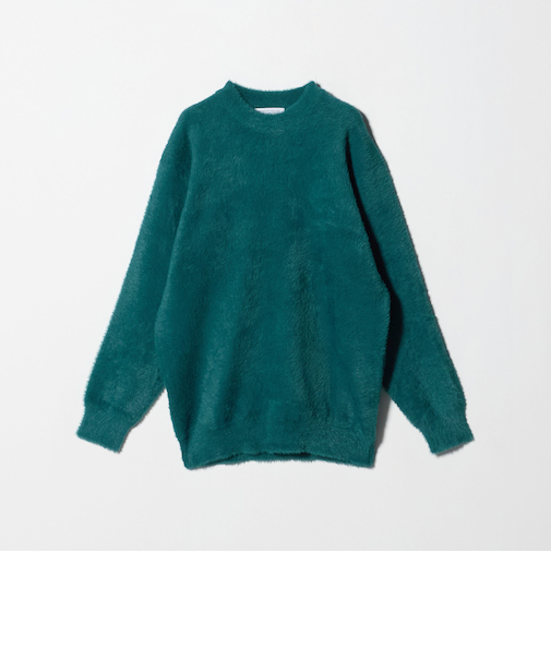 へアリー ダブルフェイス クルーネックニット-ウォッシャブル-＜A DAY IN THE LIFE＞