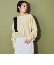 ＜CITEN＞エッセンシャルVネックニットカーディガン