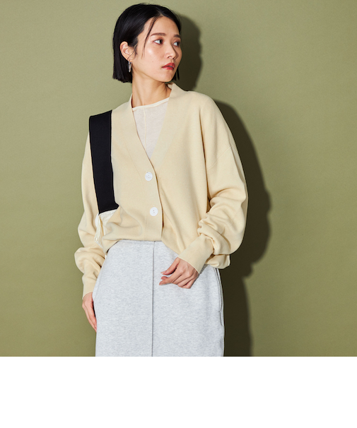 <CITEN>エッセンシャルVネックニットカーディガン