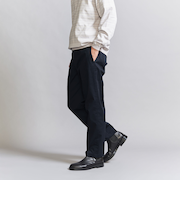 ストレッチ チノ ノープリーツ スリム パンツ ‐伸縮‐