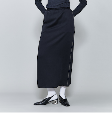 ＜6(ROKU)＞サテンスカート