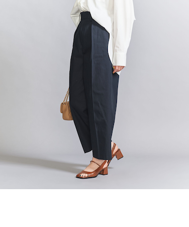 コットンギャバ タックパンツ