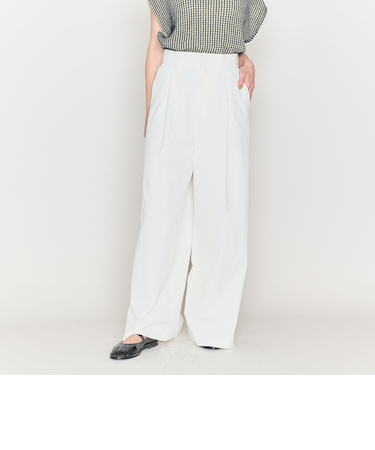 ＜ASTRAET＞タック ワイド フレアパンツ