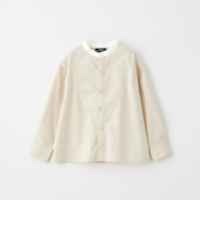 バンドカラー シャツ ロングスリーブ / キッズ 100cm-130cm