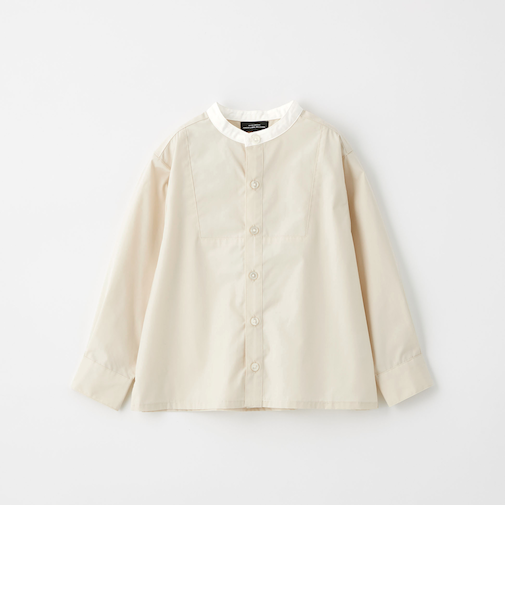 バンドカラー シャツ ロングスリーブ / キッズ 100cm-130cm