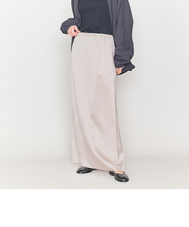 ＜ASTRAET＞カルゼ タイトロングスカート NAT