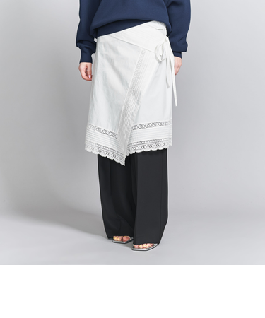 コットンレース ラップスカート&キャミソール -2WAY-
