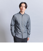 クイック シャンブレー ボタンダウン シャツ ‐ストレッチ 吸水速乾 ‐