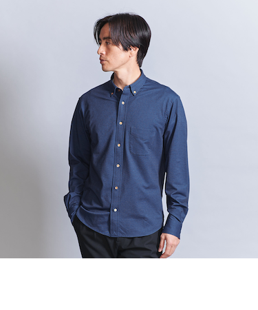 クイック シャンブレー ボタンダウン シャツ ‐ストレッチ 吸水速乾 ‐